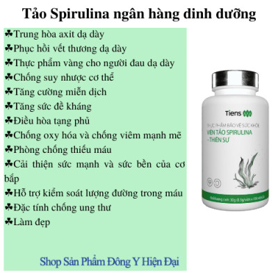 TPBVSK Viên Tảo Spirulina - Thiên Sư