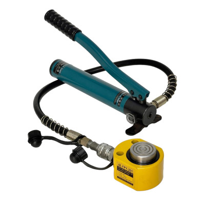 Bộ kích lùn thủy lực 20 tấn hành trình 12mm FPY-201 và bơm  tayCP-180