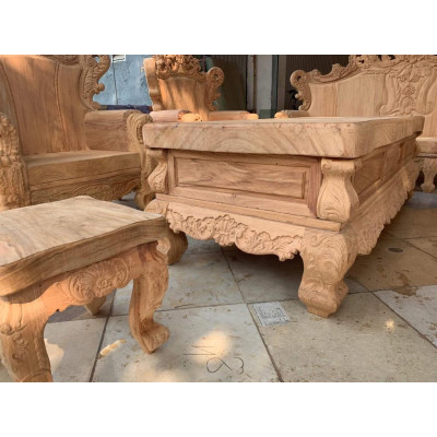 Bộ Bàn Ghế Hoàng Gia Nguyên Khối Gỗ Gõ Đỏ