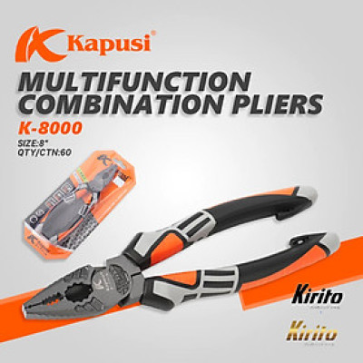 Kìm điện Nhật Kapusi cao cấp kiểu đức thép CRV cao cấp, trợ lực 30%