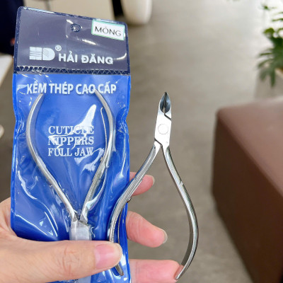 Kìm Bấm Móng Thật Hải Đăng Mũi To Thép Cao Cấp Làm Nail, Kềm Cắt Móng Tay Chân Sáng Bóng, Không Gỉ Siêu Bền Khoẻ Cuticle Nippers da Full Jaw