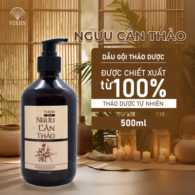 [Thảo Dược Thật] Dầu gội bồ kết, bưởi cô đặc, dầu gội thảo dược phụ hồi tóc, ngăn ngừa gãy rụng - Ngưu Cân Thảo 500ml