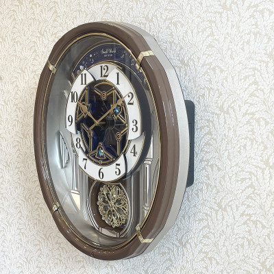 Đồng hồ treo tường Nhật Bản Rhythm Magic Motion 4MH450WU06 – Kt 40.5 x 47.0 x 10.5cm. Dùng Pin.