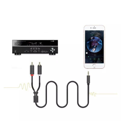 Ugreen UG10512AV116TK 3M màu Đen Cáp âm thanh 2 đầu Bông sen sang 3.5mm dương - HÀNG CHÍNH HÃNG