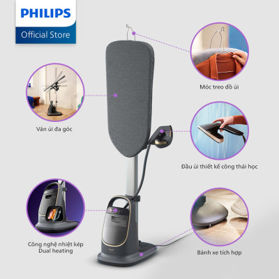 Bàn ủi hơi nước đứng Philips AIS8540/80 - Hàng chính hãng