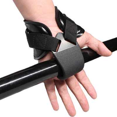 Quấn Cổ Tay Da Tập Xà Đơn Có Móc Thép,Găng Tay Có Móc Thép Nâng Tạ,móc Thép sơn tỉnh điện bọc đệm Nhám