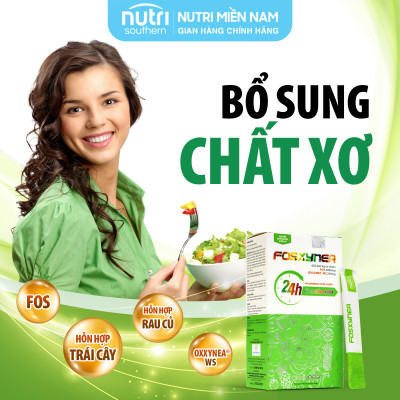 Ngân Hàng Chất Xơ Từ Rau Củ Quả FOSXYNEA - Chống oxy hóa, nhuận tràng và hạn chế táo bón (hộp 20 gói)
