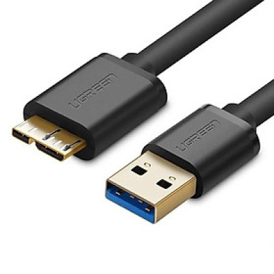 Ugreen UG10840US130TK 0.5M màu Đen Cáp USB 3.0 sang MICRO USB 3.0 cho ổ cứng - HÀNG CHÍNH HÃNG
