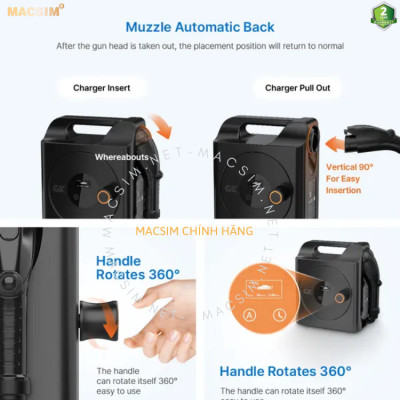 Sạc ô tô điện BMW i4 - Sạc di động cao cấp 3,68KW (6-16A) chính hãng Macsim