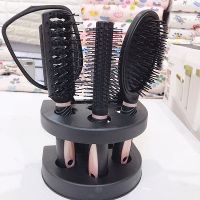 Bộ  4 Món  Gương  và Lược  Trang Điểm Cao Cấp Thiết Kế Sang Trọng ,Nhỏ Gọn Tiện Dụng Dễ Mang Theo