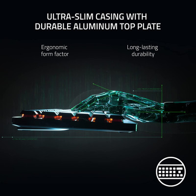Bàn phím Razer DeathStalker V2-Low Profile Optical Gaming Keyboard (Linear Red Switch)_Mới, hàng chính hãng
