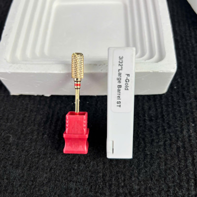 Combo 3 Đầu Mài Titan Đa Năng 5in1 Mạ Vàng Tặng Chổi Vệ Sinh Vonfram Bo Viền Đúc Đặc, Xanh Mài Phá gel , Đỏ Mài Mịn Êm Không Nóng Nữ Women