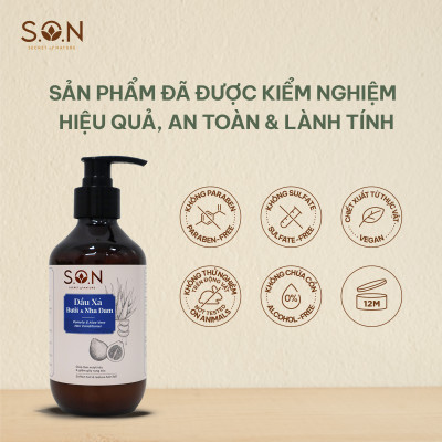Dầu xả ngải cứu & nha đam S.O.N dưỡng tóc suông mượt, giảm gãy rụng