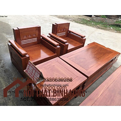 Bộ bàn ghế trứng đối gỗ hương đá