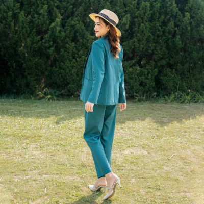 Set bộ siêu hot: áo blazer+quần dài, nhẹ nhàng, tiểu thư, sanh chảnh BV02