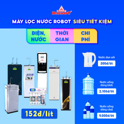 Máy Lọc Nước ROBOT Spring Pro 410G-UR Chức Năng Lọc Tích Hợp R.O + UF - Hàng Chính Hãng