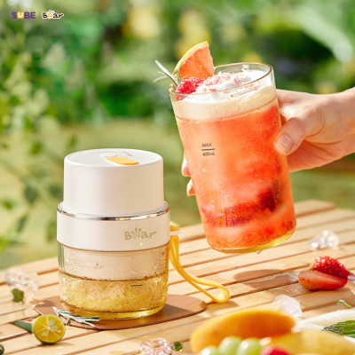 Máy Xay Sinh Tố Bear Máy Xay Cầm Tay Máy xay Đa Năng Tích Điện Xay Smoothie Xay Nhuyễn Rau Củ SB-MX04K - Hàng Chính Hãng