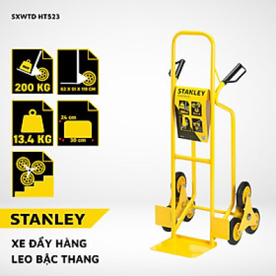 Xe Đẩy Tay Leo Cầu Thang Cao Cấp Stanley HT523 (Tải Trọng 200kg)