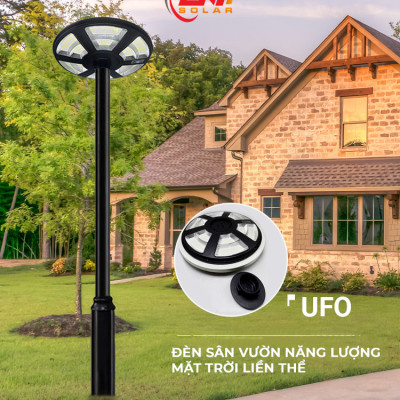 [CHÍNH HÃNG] Đèn Sân Vườn UFO Năng Lượng Mặt Trời Liền Thể 600W Có Cảm Biến Chuyển Động - LK Solar FDD-44600 BẢO HÀNH 2 NĂM, Sử dụng 100% năng lượng mặt trời, lắp đặt ngoài sân vườn, đường phố, trang trại, cảm biến ánh sáng, có remote điều khiển