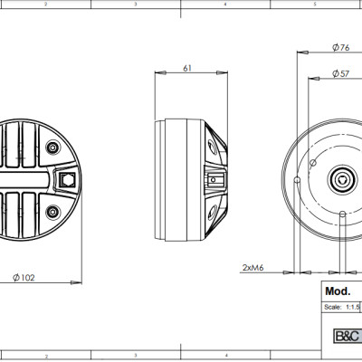 Loa Treble B&C SPEAKERS - ITALIA DE200 (1 cái)– Hàng Chính Hãng
