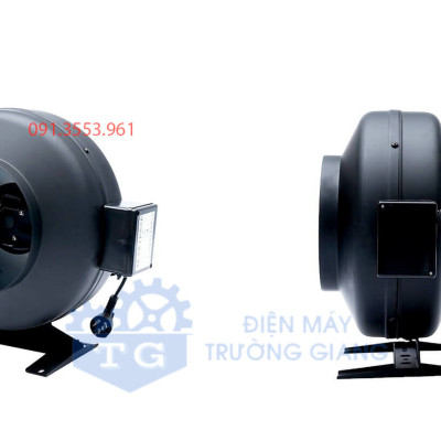 Quạt hút thông gió nối ống chính hãng KTO phi 200mm - Quạt nối ống chất liệu sắt siêu bền bỉ, êm ái