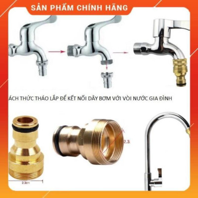 ️ Bộ dây vòi xịt nước rửa xe, tưới cây , tăng áp 3 lần, loại 15m 206701-1 đầu đồng,cút,nối đen+ đai