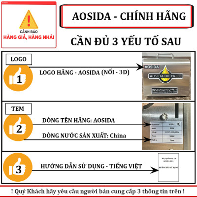 Máy ép dầu thực vật nóng và lạnh thương hiệu cao cấp AOSIDA 888A - Công suất cực đại: 1000W - Hàng Nhập Khẩu