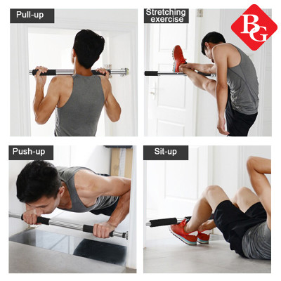 BG Xà Đơn Treo Tường Gắn Cửa Đa Năng Độ Dài Tùy Chỉnh Giúp Bạn Tập Gym, Tập Cơ Bụng, Cơ Vai, Cơ Xô 60-150Cm - Chính Hãng