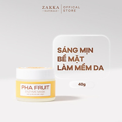Mặt Nạ Enzyme Trái Cây Làm Sạch, Tẩy Tế Bào Chết Cho Da - PHA Fruit Enzyme Mask 40g Zakka Naturals