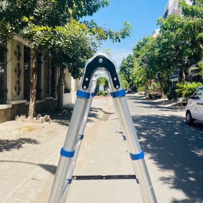 Thang nhôm rút đôi DIY TL-AI-56S chiều cao sử dụng tối đa chữ A 2.8m chữ I 5.6m - tiêu chuẩn chất lượng an toàn Châu Âu