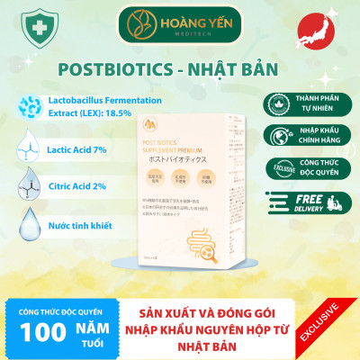 Postbiotics Supplement Premium - Men vi sinh thế hệ mới từ Nhật Bản