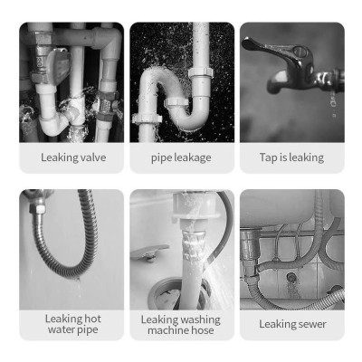 2.5cmx1m Băng Keo Vá Ống Nước Silicon Chịu Nhiệt Nóng Lạnh, Chống Thấm Nước MÀU TRẮNG