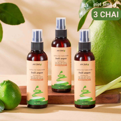 Xịt bưởi hỗ trợ mọc tóc, xịt dưỡng tóc giúp hỗ trợ kích mọc, giảm gãy rụng, thơm tóc Giọt Lành 100ml