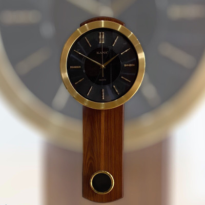 Đồng hồ quả lắc treo tường KN-75 đen (68,5x29,5cm)