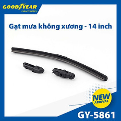 Gạt Mưa Không Xương GOODYEAR Chân Cài Đa Năng (Đầu A, B) Lắp Được Nhiều Dòng Xe Đặc Biệt - Nhập Khẩu Chính Hãng