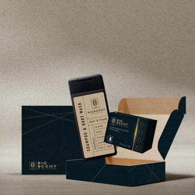 [SIGSCENT GIFTSET]Xà bông hương nước hoa Pháp Woody Urban & Sữa tắm dầu gội cho nam Rebellious 2in1 thương hiệu SIGSCENT