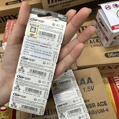 Pin 23A 12V NP Alkaline - Chính Hãng, Pin Cửa Cuốn, Rèm cửa tự động, Màn chiếu- Hàng chính hãng