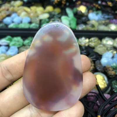 Mặt dây chuyền rồng phong thủy đá mã não