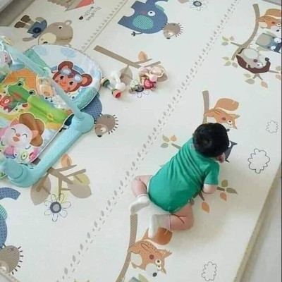 THẢM XỐP GẤP GỌN XPE 1,8X2M 2 MẶT, VÂN NỔI