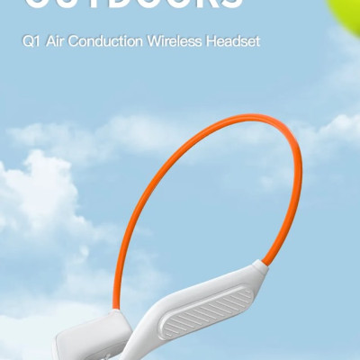 Tai nghe Wiwu Q1 Air Conduction Wireless Headset dành cho các thiết bị có bluetooth, pin tuổi thọ cao, chống nước và nhẹ - Hàng chính hãng