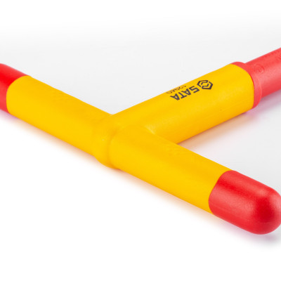 Tay vặn chữ T cách điện 1000V VDE đầu 3/8 dài 200mm SATA 12940