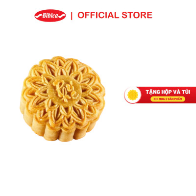Bánh Trung Thu Dinh Dưỡng Bibica - Đậu Xanh - Gấc 0 Trứng 150g (30A)
