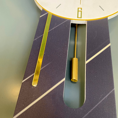 Đồng hồ treo tường trang trí nghệ thuật EA02 kim trôi không gây tiếng động decor cho phòng khách