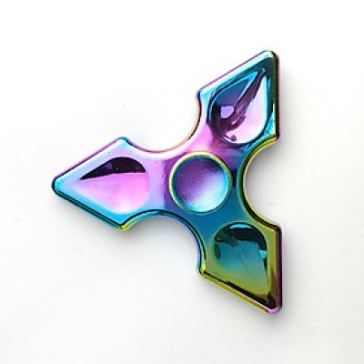 Con Quay 3 cánh màu cầu vồng Hand Fidget Spinner mạ titan HG12
