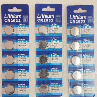 Vỉ 5 viên PIN CMOS lithium CR2032 dùng cho máy tính, laptop, các thiết bị điện, điện tử, Remote Bluetooth - Hàng chính hãng
