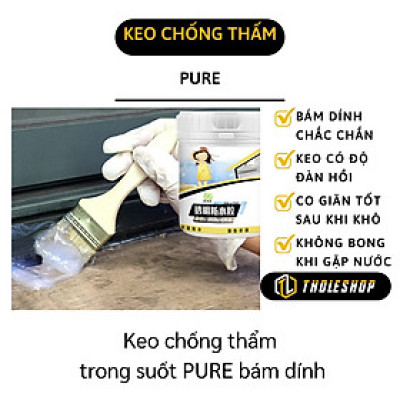 Keo chống thấm vết nứt mái nhà, sàn nhà vệ sinh, máng xối, mái tôn- dung tích 1000ml 