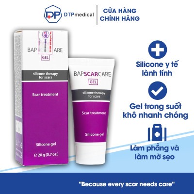 Kem giúp giảm sẹo lồi, sẹo phì đại, sẹo bụng sau phẫu thuật - Bapscarcare (Tuýp 20g)