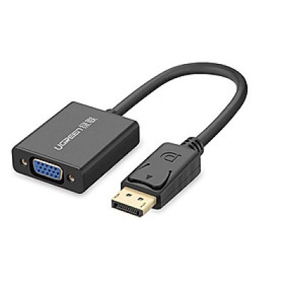 Ugreen UG20414DP106TK Màu đen Cáp chuyển đổi DisplayPort sang VGA không có Audio - HÀNG CHÍNH HÃNG