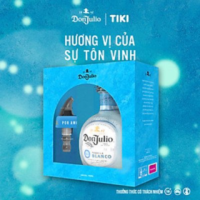 Hộp quà Rượu Tequila Don Julio Blanco, nồng độ Alc 38%, 750ml