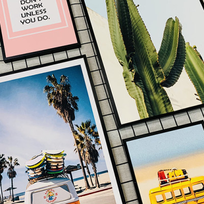 Tranh treo tường phòng khách- tranh treo tường phòng làm việc -tranh treo tường phòng họp - tranh treo tường khách sạn - bộ 6 tranh treo tường xương rồng Binbin-Tặng kèm đinh 3 chân